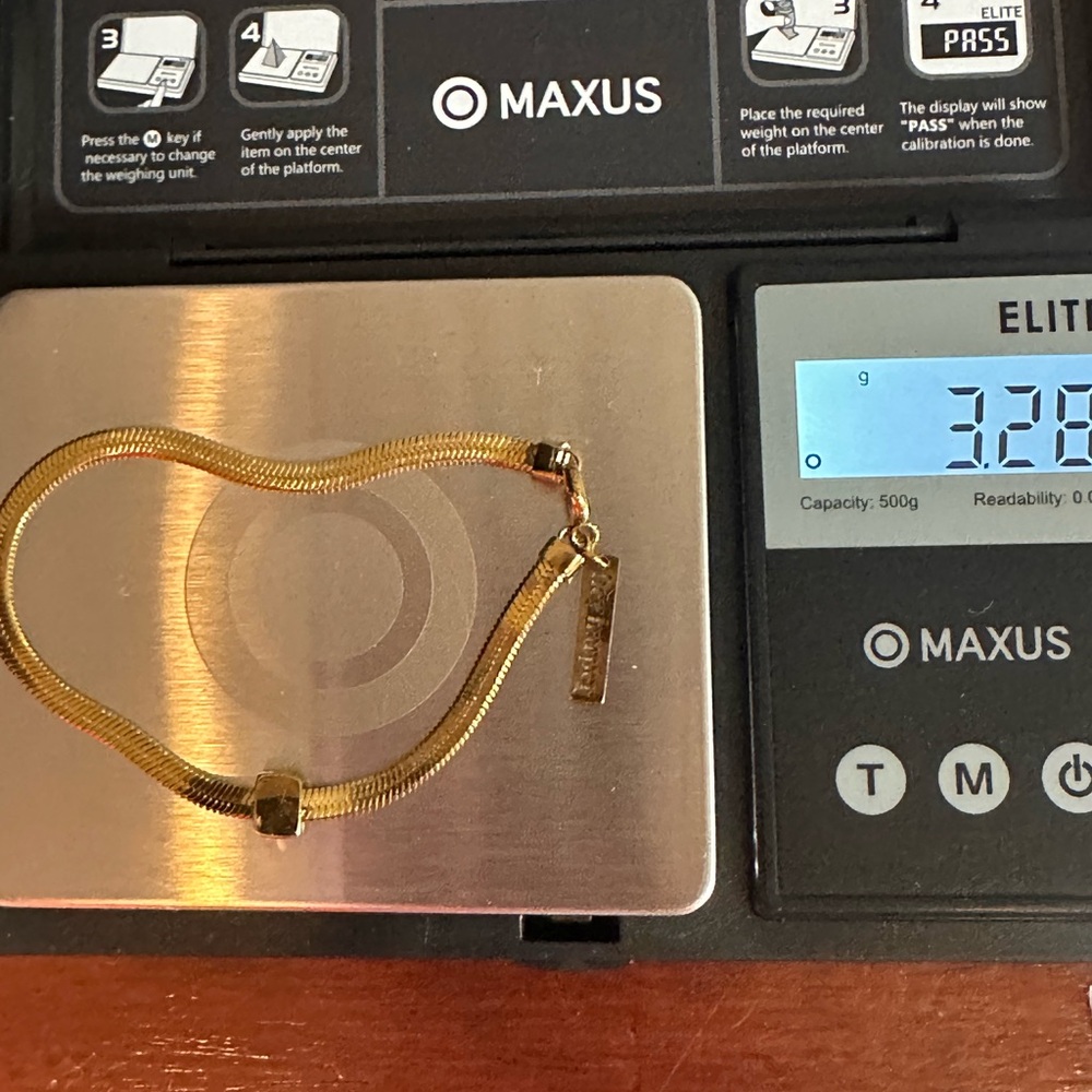 Hey Harper HARMONY Bracelet Gold Chain Cubic Zirconia CZ Minimalist Jewelry - Picture 10 of 13